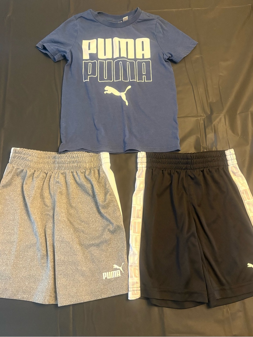 Puma set - kids 3 piece set - Tshirt and 2 pair of shorts